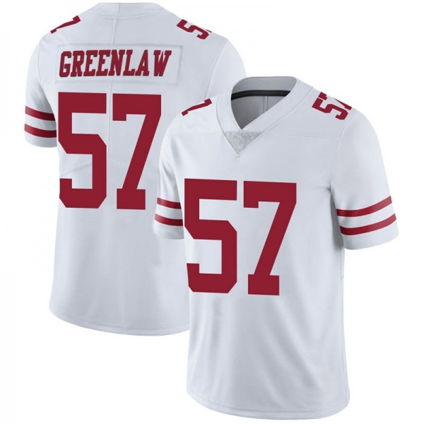 Mens San Francisco 49ers #57 Dre Greenlaw White jersey