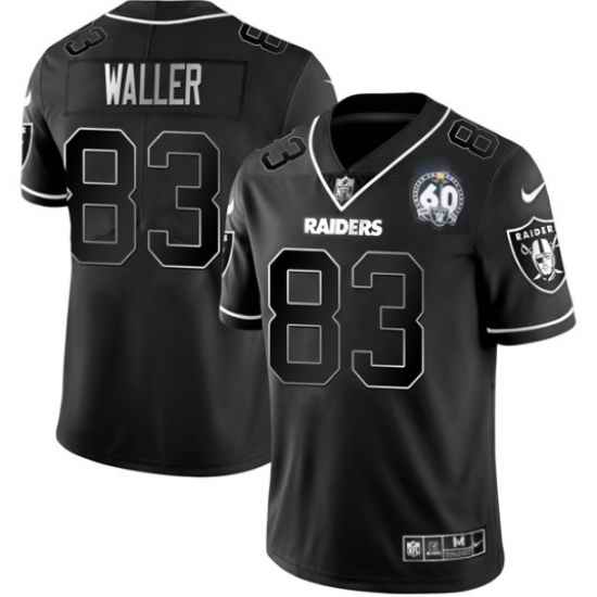 Men Las Vegas Raiders #83 Darren Waller Black Shadow Vapor Limited Stitched Jersey