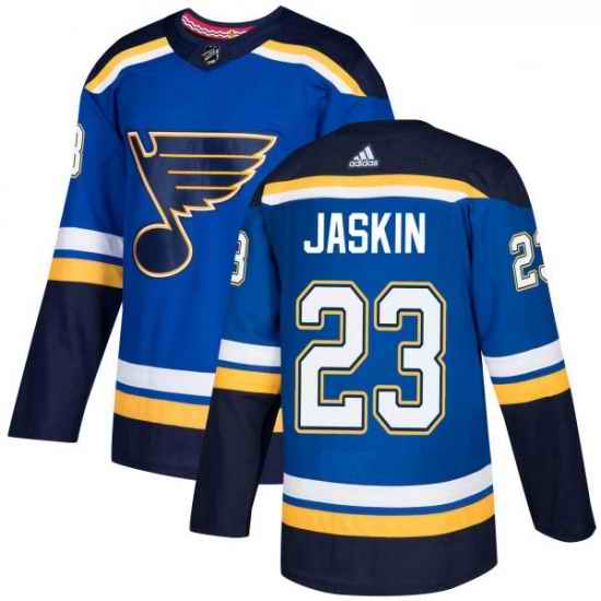 Youth Adidas St Louis Blues #23 Dmitrij Jaskin Premier Royal Blue Home NHL Jersey