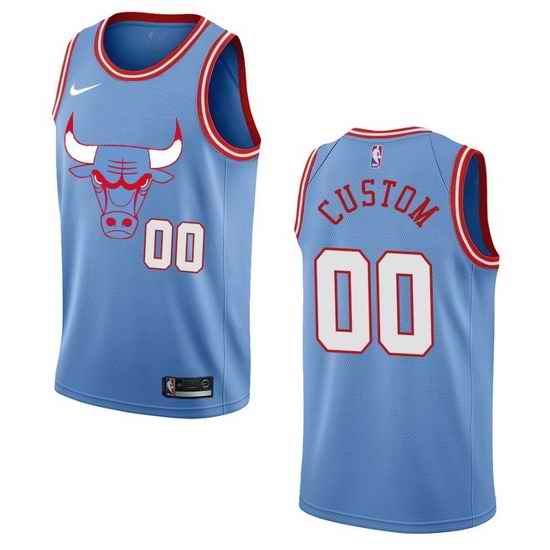 Men Women Youth Toddler Chicago Bulls Blue Custom Nike NBA Stitched Jersey
