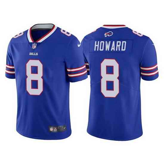Men Buffalo Bills #8 O J  Howard Royal Vapor Untouchable Limited Stitched jersey