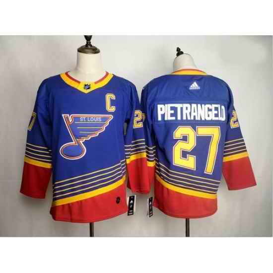 Blues #27 Alex Pietrangelo Blue Adidas Jersey