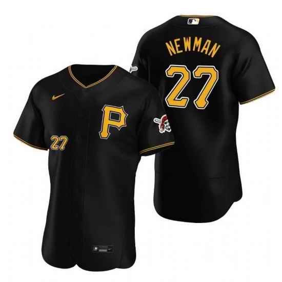 Men Pittsburgh Pirates #27 Kevin Newman Black Flex Base Stitched MLB jersey