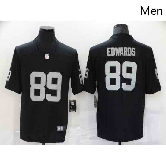 Men's Oakland Raiders #89 Bryan Edwards Black Team Color Vapor Untouchable Limited Jersey