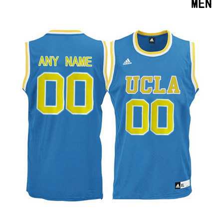 Men%27s UCLA Bruins Custom Adidas Light Blue College Basketball Jersey