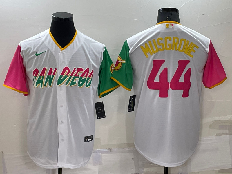 Padres #44 Joe Musgrove White Nike 2022 City Connect Cool Base Jersey