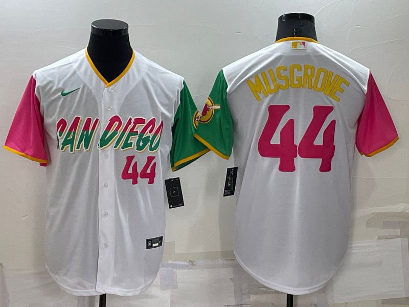 Padres #44 Joe Musgrove White Nike 2022 City Connect Cool Base Jerseys