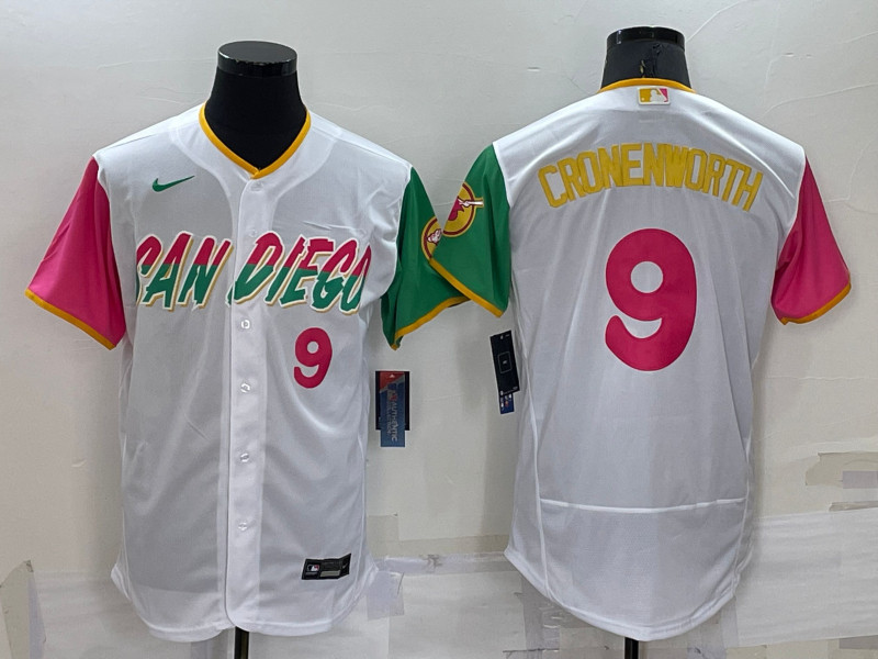 Padres #9 Jake Cronenworth White Nike 2022 City Connect Flexbase Jersey
