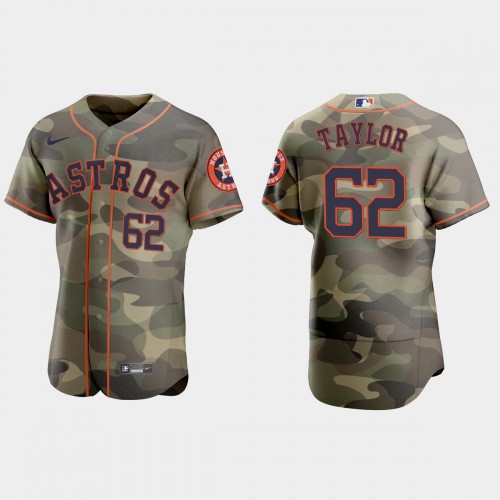 Houston Houston Astros #62 Blake Taylor Men’s Nike 2021 Armed Forces Day Authentic MLB Jersey -Camo Men’s
