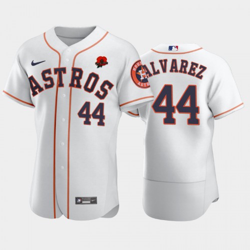 Houston Houston Astros #44 Yordan Alvarez Men’s Nike Authentic 2021 Memorial Day MLB Jersey – White Men’s