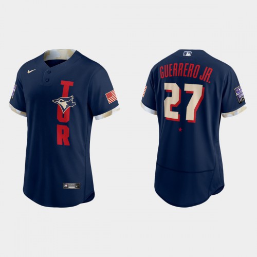 Toronto Toronto Blue Jays #27 Vladimir Guerrero Jr. 2021 Mlb All Star Game Authentic Navy Jersey Men’s