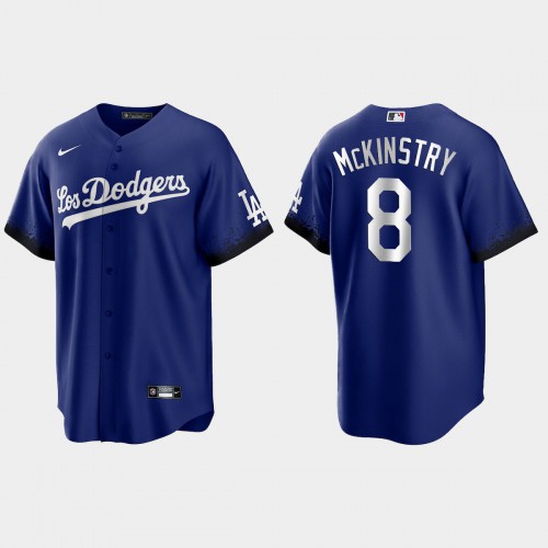 Los Angeles Los Angeles Dodgers #8 Zach Mckinstry Nike Men’s 2021 City Connect Game MLB Jersey Royal Men’s
