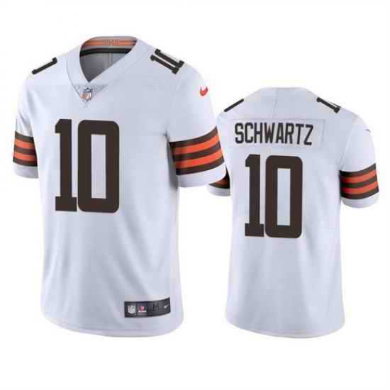 Men Cleveland Browns #10 Anthony Schwartz White Vapor Untouchable Limited Stitched Jersey