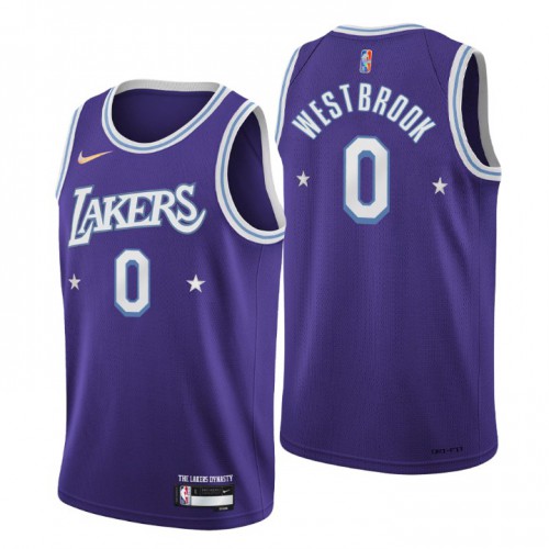 Los Angeles Los Angeles Lakers #0 Russell Westbrook Men’s Nike Purple 2021/22 Swingman NBA Jersey – City Edition Men’s