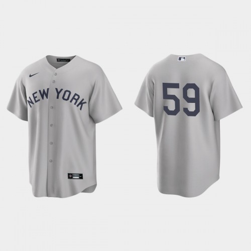 New York New York Yankees #59 Luke Voit Men’s Nike Gray 2021 Field of Dreams Game MLB Jersey Men’s