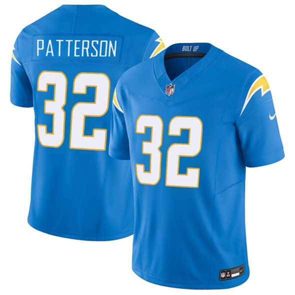 Men%27s Los Angeles Chargers #32 Jaret Patterson Blue 2025 F.U.S.E. Vapor Limited Stitched Jersey Dzhi