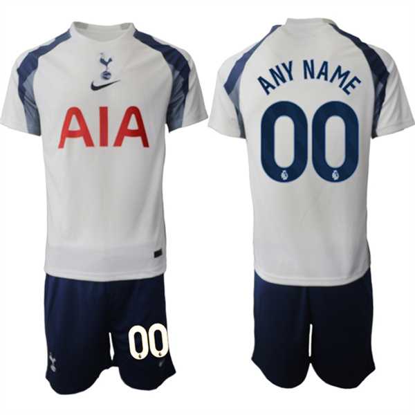 Men%27s Tottenham Hotspur Custom 2025-26 White Home Soccer Jersey Suit