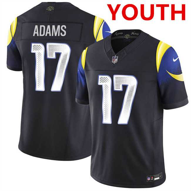 Youth los angeles rams #17 davante adams Black 2025 F.u.s.e. %27rivalries%27 Vapor Limited Stitched Jersey Dzhi