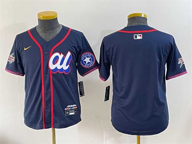 Youth American League Houston Astros Blank Navy 2025 All-Star Edition Limited Stitched Baseball Jersey