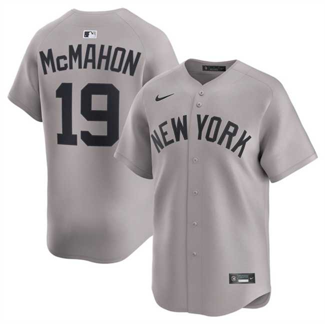 Men%27s New York Yankees #19 Ryan McMahon Grey 2025 Limited Stitched Jersey Dzhi