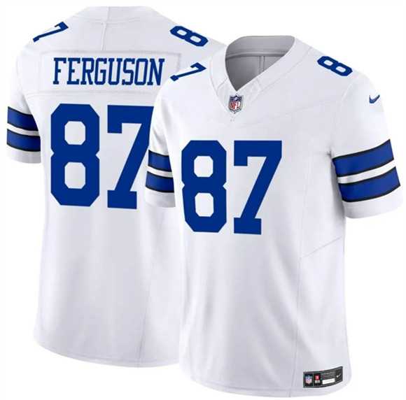 Men%27s Dallas Cowboys #87 Jake Ferguson White 2025 F.U.S.E Vapor Untouchable Limited Stitched Jersey Dzhi