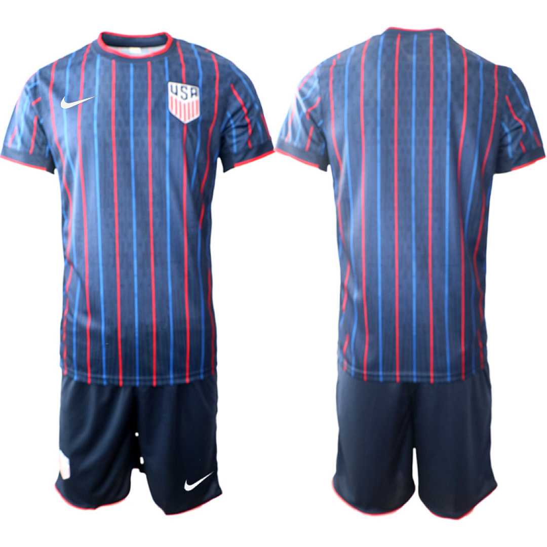 Men%27s USA Blank or Custom Team FIFA x World Cup 2026 Away On Field Suit Jersey