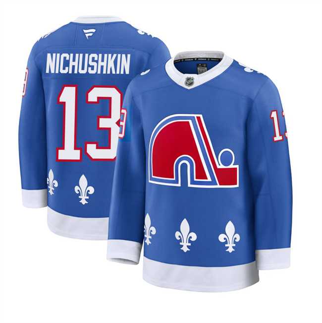 Men%27s Colorado Avalanche #13 Valeri Nichushkin Blue 2025 Alternate Stitched Jersey Dzhi