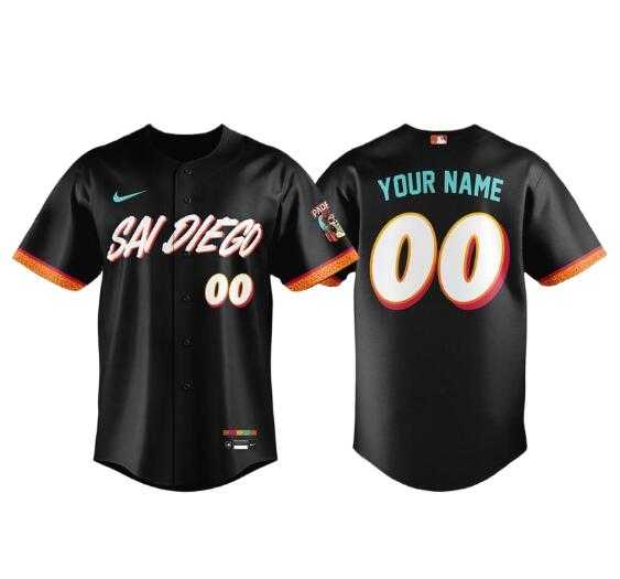 Men%27s San Diego Padres Custom 2026 City Connect Stadium Baseball Stitched Jersey