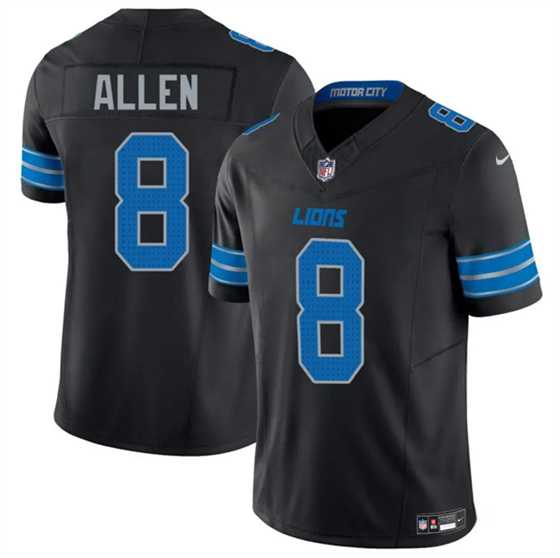 Men & Women & Youth Detroit Lions #8 Kyle Allen Black 2025 F.U.S.E. Vapor Limited Stitched Jersey