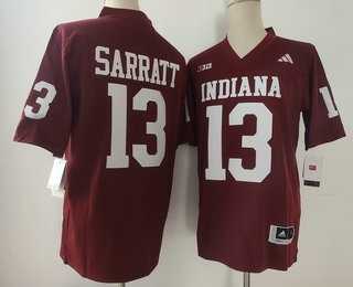 Men%27s Indiana Hoosiers #13 Elijah Sarratt Limited Red FUSE College Jersey