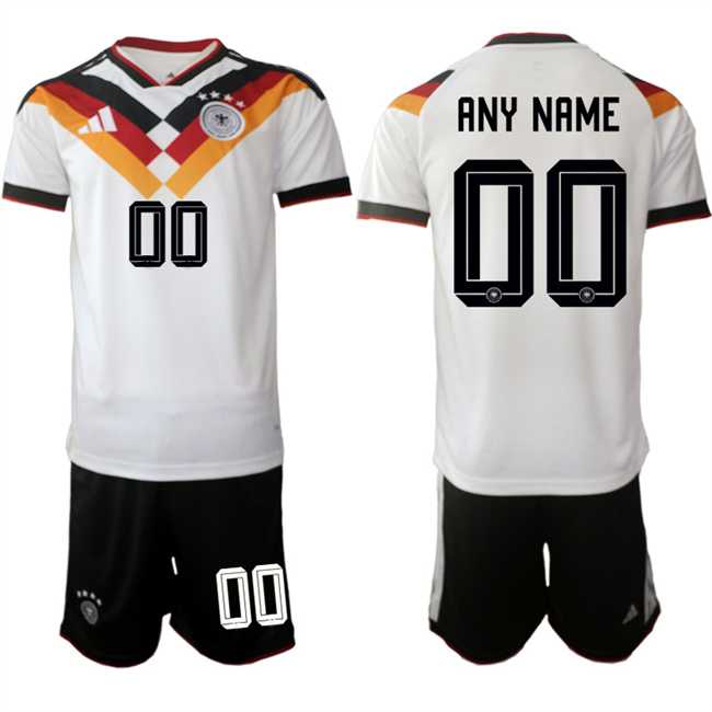 Men%27s Germany Custom White 2025-26 Home Soccer Jersey Suit