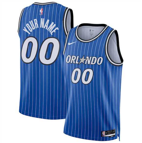 Men%27s Orlando Magic Active Player Custom Blue 2025 Icon Edition Stitched Basketball Jersey