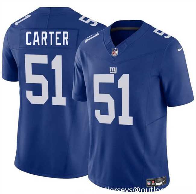 Youth New York Giants #51 Abdul Carter Blue 2025 Draft F.U.S.E. Vapor Untouchable Limited Stitched Jersey Dzhi