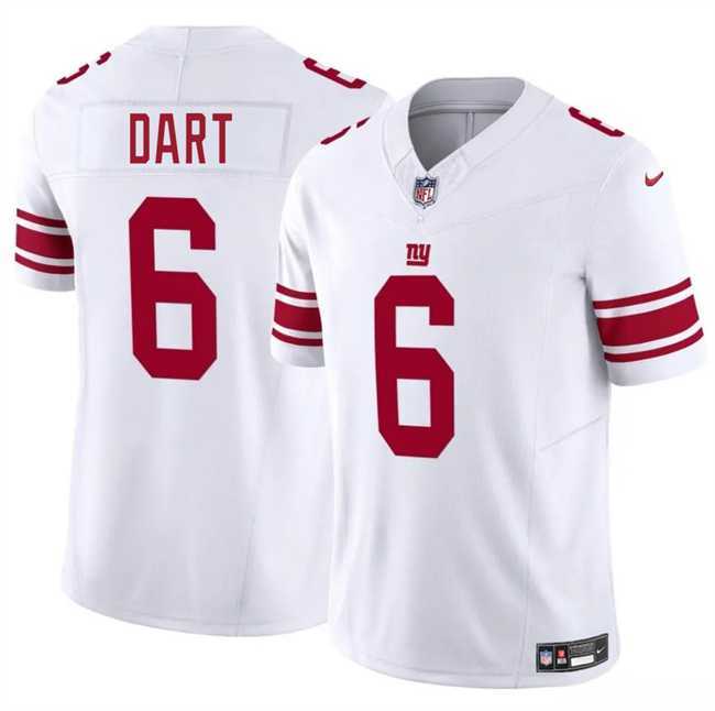 Youth New York Giants #6 Jaxson Dart White 2025 Draft F.U.S.E. Vapor Untouchable Limited Stitched Jersey Dzhi