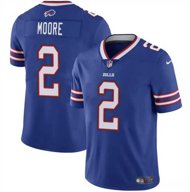 Men & Women & Youth Buffalo Bills #2 D.J. Moore Blue 2026 Vapor Untouchable Limited Stitched Jersey