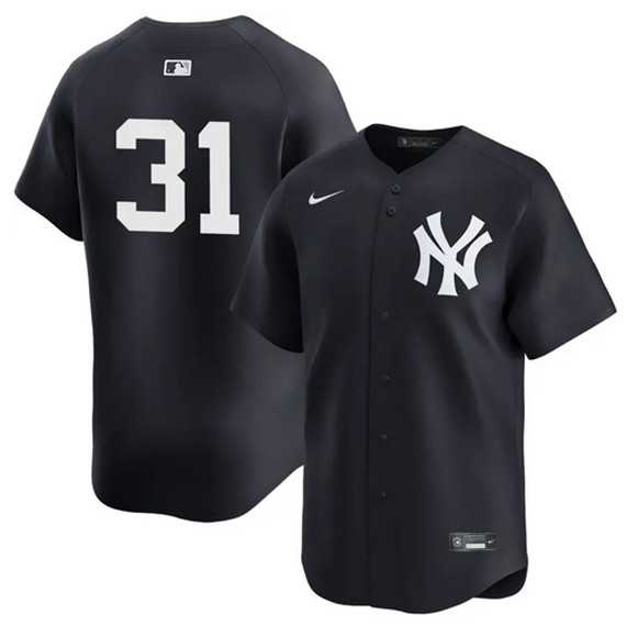 Men%27s New York Yankees #31 Cam Schlittler Navy 2026 Alternate Limited Stitched Jersey Dzhi