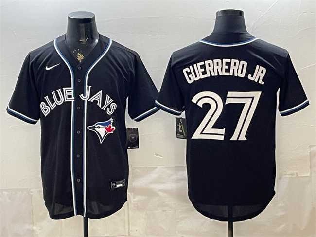 Men%27s Toronto Blue Jays #27 Vladimir Guerrero Jr. 2026 Fashion Replica Black Out Stitched Jersey