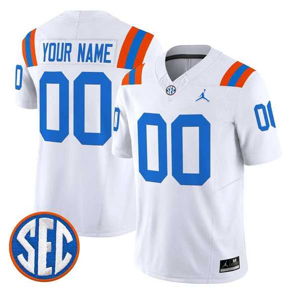 Men%27s Florida Gators ACTIVE PLAYER Custom White F.U.S.E. 1960s Throwback Vaport Limited Stitched Jersey