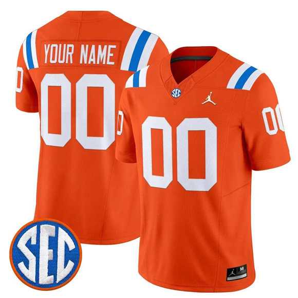 Men%27s Florida Gators ACTIVE PLAYER Custom Orange F.U.S.E. 1960s Throwback Vaport Limited Stitched Jersey