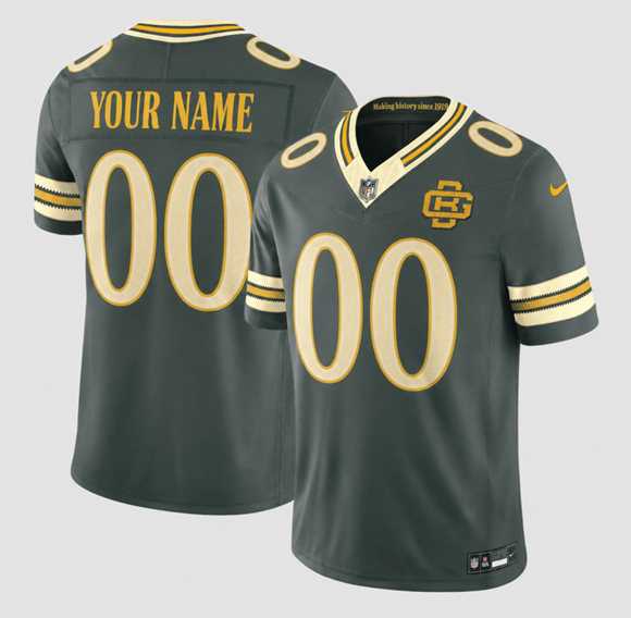 Men%27s Green Bay Packers Active Player Custom Gray 2026 F.U.S.E. Rivalries Vapor Untouchable Limited Football Stitched Jersey