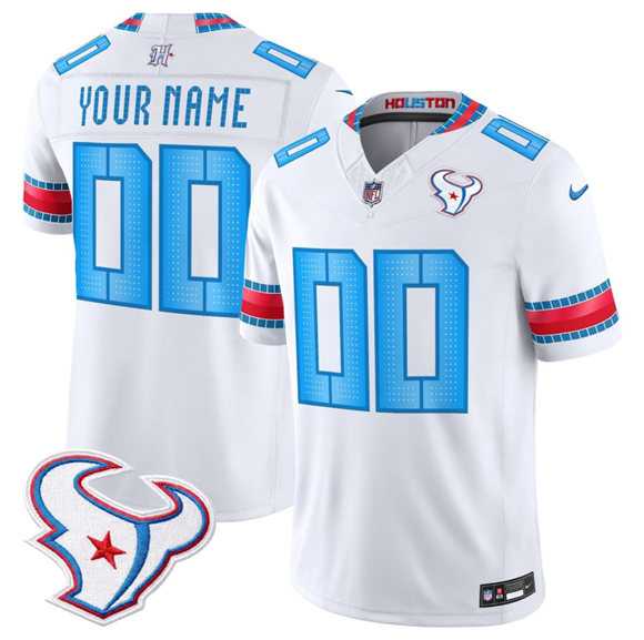 Men%27s Houston Texans Active Player Custom White 2026 F.U.S.E. Rivalries Vapor Untouchable Limited Football Stitched Jersey