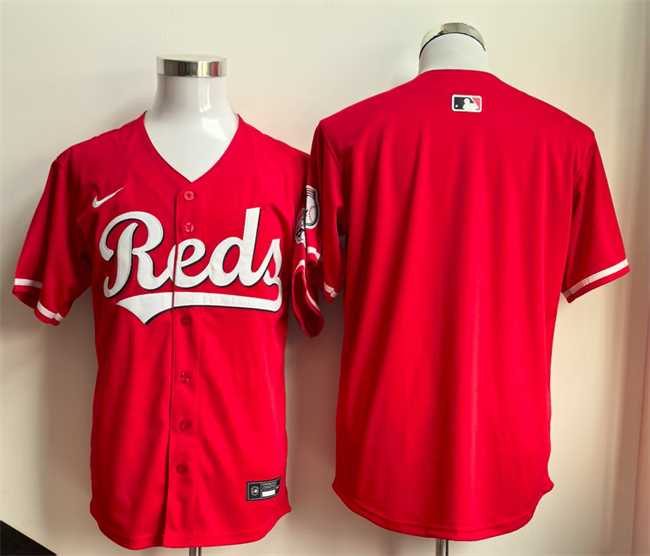 Men%27s Cincinnati Reds Blank Red Limited Stitched Jersey