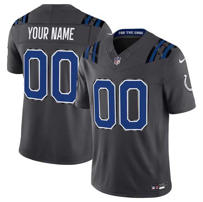 Men%27s Indianapolis Colts Active Player Custom Dark Gray 2026 F.U.S.E. Rivalries Collection Limited Football Stitched Jersey
