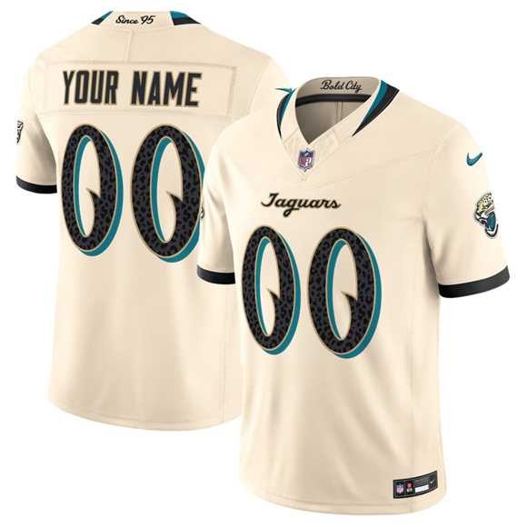 Men%27s Jacksonville Jaguars Active Player Custom Cream 2026 F.U.S.E. Rivalries Vapor Untouchable Limited Football Stitched Jersey