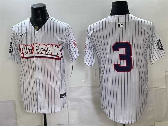 Men%27s New York Yankees #3 Babe Ruth White Bronx Graffiti V2 Vapor Limited Stitched Jersey Dzhi
