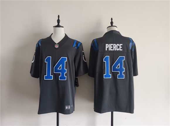 Men%27s Indianapolis Colts #14 Alec Pierce Dark Gray 2026 Rivalries Collection Limited Stitched Jersey