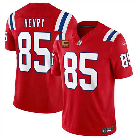 Men%27s New England Patriots #85 Hunter Henry Red 2026 F.U.S.E. 4-Star C Pach Vapor Limited Stitched Jersey Dzhi