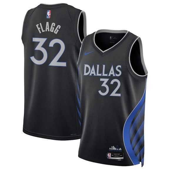 Men%27s Dallas Mavericks #32 Cooper Flagg Black 2025-26 City Edition Stitched Jersey Dzhi