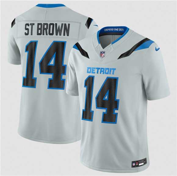 Youth Detroit Lions #14 Amon-Ra St. Brown Silver 2026 F.U.S.E. Rivalries Collection Limited Stitched Jersey Dzhi