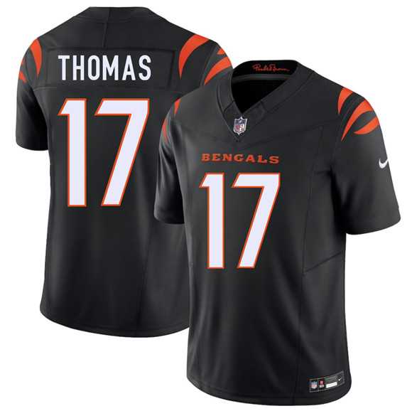Men%27s Cincinnati Bengals #17 Noah Thomas Black 2026 Draft F.U.S.E. Vapor Untouchable Limited Stitched Jersey